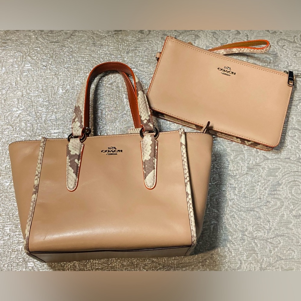 Coach purse and wallet set